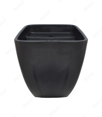 روشویی پایه سرخود مروارید مدل مگا مشکی مات 48