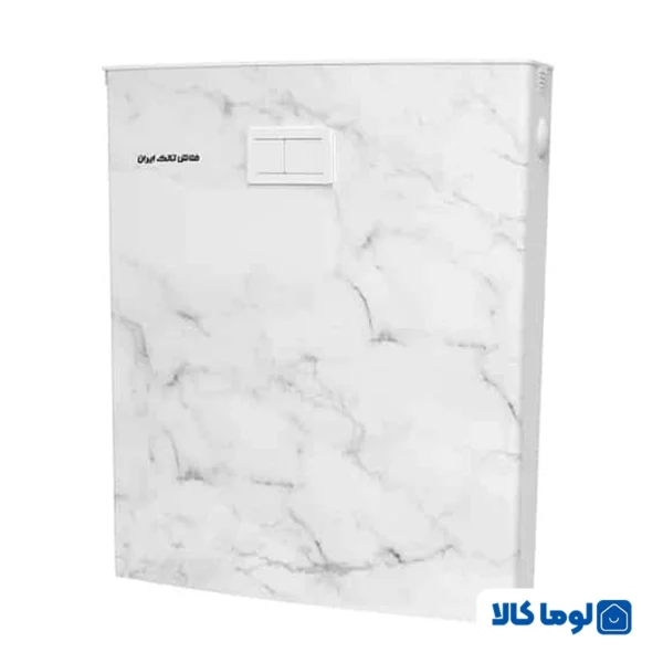 فلاش تانک روکار مدل اولترا اسلیم ماربل سیلور آبگیری از 4 طرف