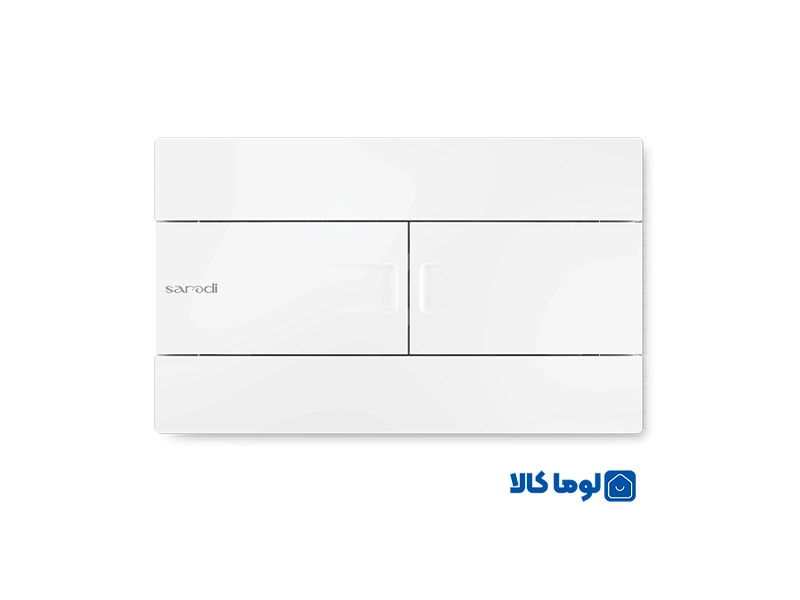 کلید فلاش تانک توکارایمن آب مدل فلت | سفید