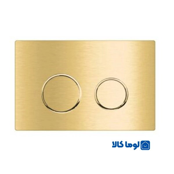 کلید تخلیه توکار گرد ایران | استیل 1 میل طلایی خش دار(22)